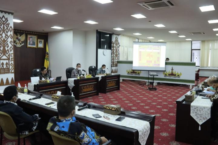 Tindak Lanjuti Arahan Presiden, Pemprov Lampung Gelar Rapat Koordinasi Penanggulangan Covid-19